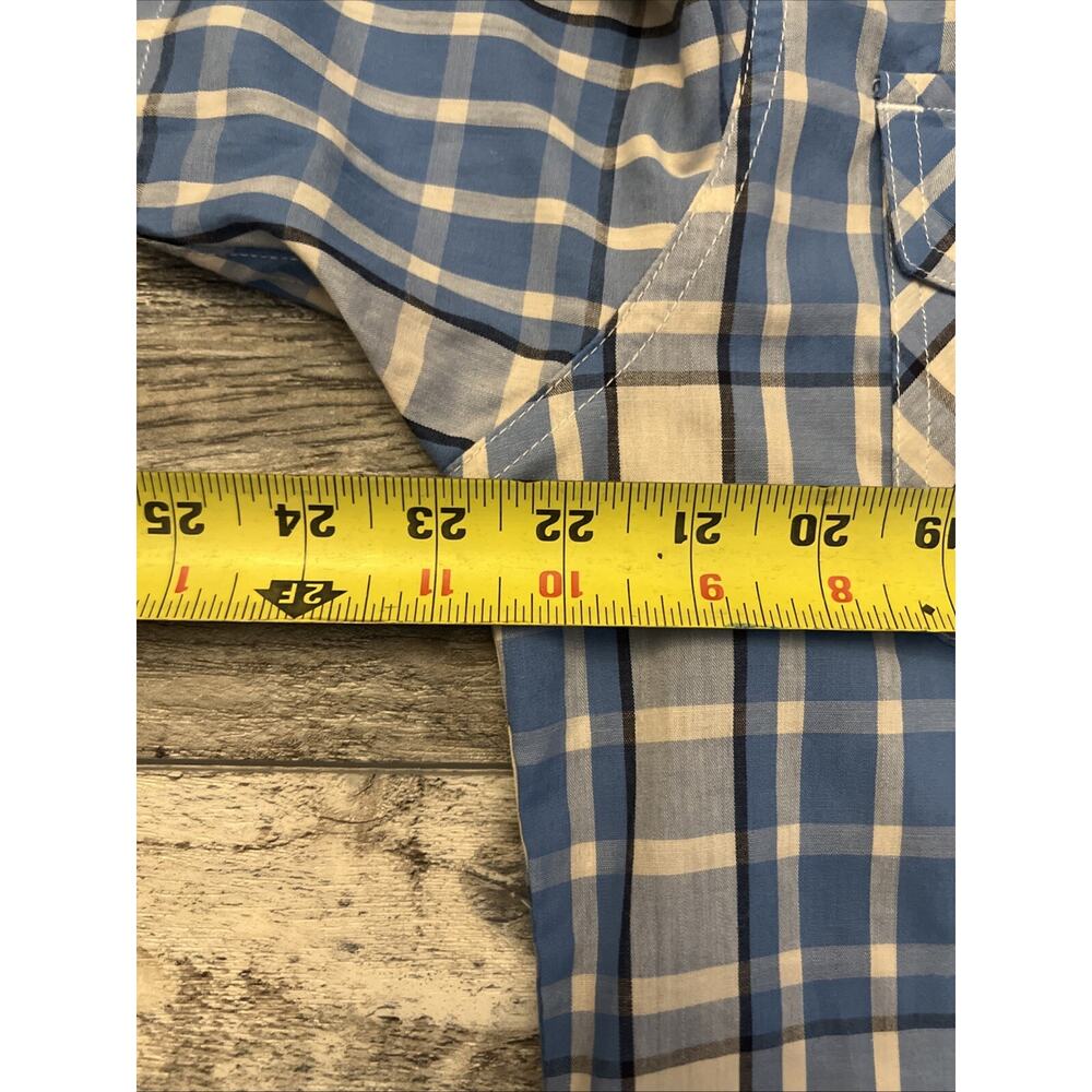 Levis Shirt Mens Large Blue Gray Western Pearl Snap White Tab Rodeo Ranch AMAZIN - Picture 5 of 9